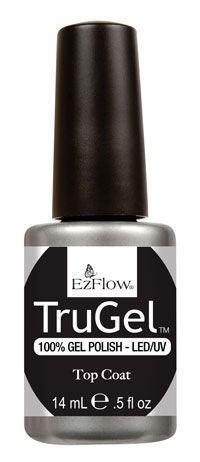 EzFlow Верхнее покрытие для гелевого лака (3 фаза) TruGel Top Coat, 14 мл. 