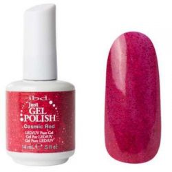 Эластичный растворяемый гелевый лак .ibd. Just Gel Polish, оттенок «Космический красный» 14 мл.