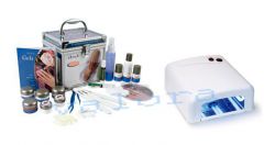 IBD Professional Gel Kit - профессиональный набор для наращивания гелевых ногтей(УФ аппарат входит в комплект)