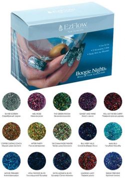 Boogie Nights® Kit II " Walk Of Fame Collection® " - Коллекция акриловых пудр с блёстками  " Ночи Буги 2 : Дорога звезд "
