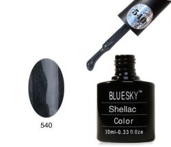 Гель-лак (Shellac) bluesky черный с микро-блестками 540 10 мл.  