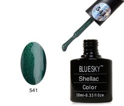 Гель-лак (Shellac) bluesky темно зеленый с микро-блестками  541 10 мл.  