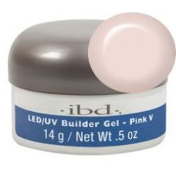 LED/UV Builder Gel Pink V, 14 г. – конструирующий камуфлирующий розовый гель №5 (теплый оттенок)