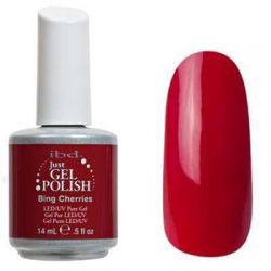 Эластичный растворяемый гелевый лак .ibd. Just Gel Polish, оттенок «Вишенка» 14мл.