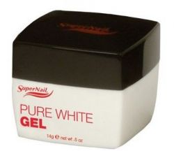 Super Nail Pure White Gel  14 гр - Ярко Белый Гель