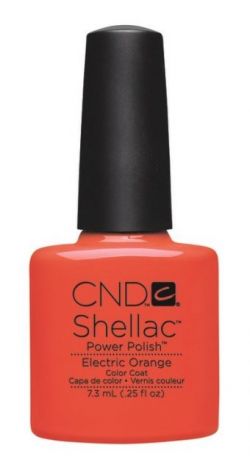 CND Shellac Paradise Summer Collection (2014) Electric Orange Ярко-оранжевый эмалевый 7,3 мл.