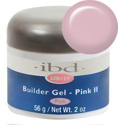 LED/UV ibd Builder Gel Pink II, 56 г. – конструирующий камуфлирующий розовый гель №2 (холодный оттенок)